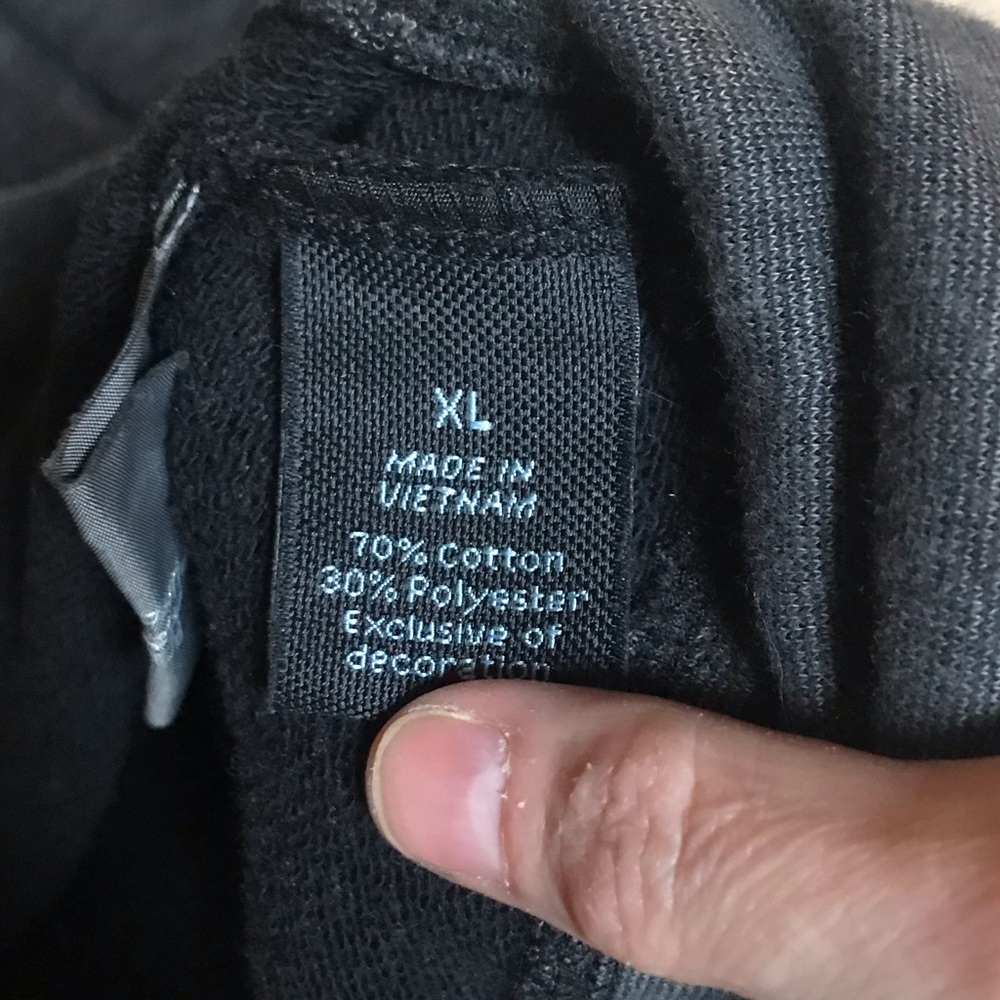 Marc Anthony Black Button Pullover Sweatshirt - image 5